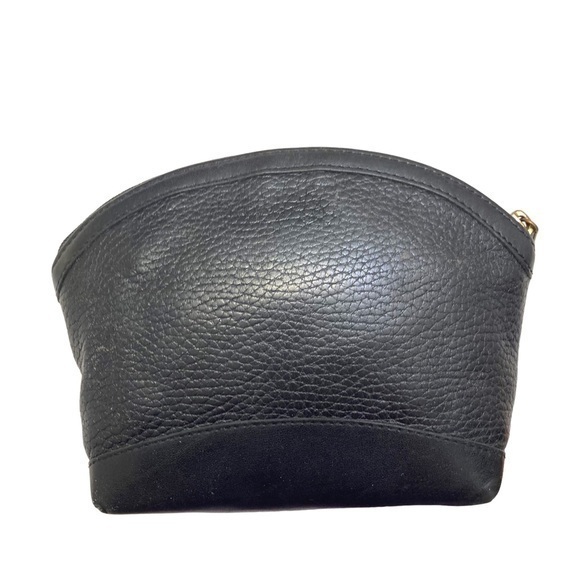 Coach vintage Sheridan black leather cosmetic case RARE 4038 - Picture 1 of 8